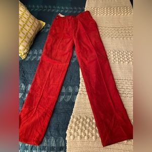 NWT vintage women’s red corduroy  pants
